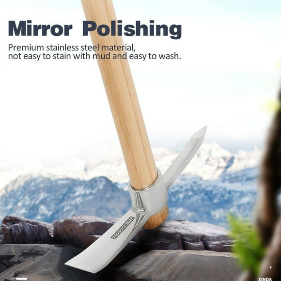 Pickaxe Hoe,Duty Stainless Steel Pick Axe Hand Heavy Duty Stainless With Wooden Handle Stainless Steel Pick Heavy Duty Axe Hand With Steel Pick Axe Mizuh