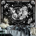 thumbnail image 2 of Skeleton Butterfly Tapestry Pink Skull Hippie Mushroom Plants Tapestry for Bedroom Moon phase Aesthetic Tapestries Wall Hanging for Living Room Dorm, 2 of 6