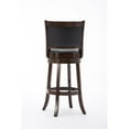 thumbnail image 5 of Kingfisher Lane 30" Upholstered Wood/Faux Leather Swivel Bar Stool in Cappuccino, 5 of 7