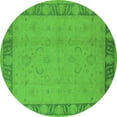 thumbnail image 1 of Ahgly Company Indoor Round Oriental Green Traditional Area Rugs, 3' Round, 1 of 4