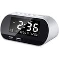 thumbnail image 1 of Clock Radio with FM Radio, Digital Alarm Clock, Dual Alarms, Indoor Temperature 6 Brightness Levels 16 Volume Levels Adjustable, (White), 1 of 5