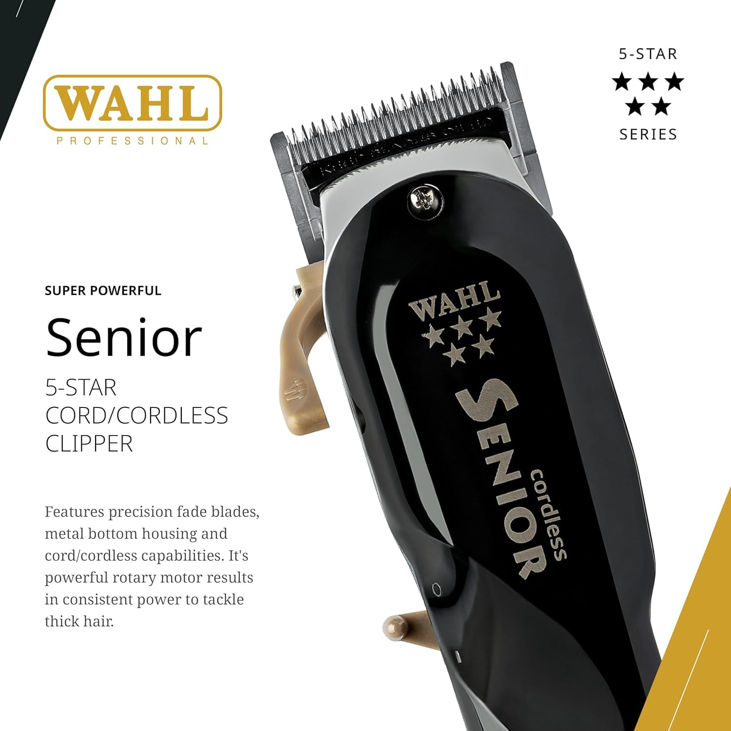 Wahl Professional 5 Star Series Senior Clipper with Premium Metal