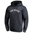 thumbnail image 2 of Men's Navy New Orleans Pelicans Wordmark Pullover Hoodie, 2 of 3
