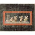 thumbnail image 2 of Unknown 1st Century Roman Artisan 32x26 Black Ornate Wood Framed with Double Matting Museum Art Print Titled - Fresco Fragment with Cupids and Psyche Making Perfume, 2 of 4