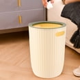 thumbnail image 4 of Wastebasket Large Capacity Household Pressure Ring Bathroom Toilet Living Room Kitchen Bedroom Waste Tissue Baskets, 4 of 6