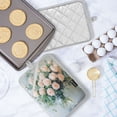thumbnail image 5 of BZSMCE Pot Holder Oven Mitts Cooking baking Beautiful Blush Roses Creative Pattern Size:7x9.8in, 5 of 7