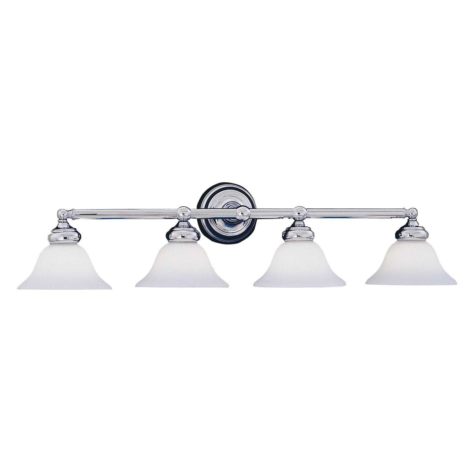 Designers Fountain Opal Essence Chrome 4 Light Bathroom Vanity Light Fixture, 4964-CH