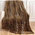 thumbnail image 2 of ChaudHug  Leopard Print Blanket Fleece Throw for Bed Sofa Travel and Camping, Super Soft Cozy Fluffy Plush Cheetah Print Blanket for All Seasons, 2 of 7