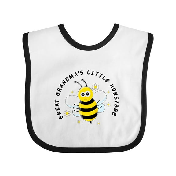 Inktastic Great Grandma's Little Honeybee Boys or Girls Baby Bib