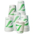 thumbnail image 5 of [50 Pack] 10 oz Compostable Paper Cups - Biodegradable Disposable White Paper Coffee Cups PLA Lined - Eco-friendly Hot and Cold Drinking Cups for Travel, Picnic, Party and Events, 5 of 7