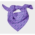 thumbnail image 3 of Bimba Purple Floral Damask Printed Pure Silk Scarf Neck Wrap Summer Hair Bandanas For Women 40 x 80 Inches, 3 of 6