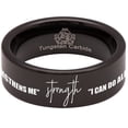 thumbnail image 5 of Philippians 4:13 Tungsten Carbide Ring, 5 of 9