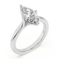 thumbnail image 2 of Blue Jewel 14K White Gold Plated Ring - 1.8 Ct Marquise Cut Lab Created Diamond Wedding Ring - Women’s Engagement Setting - Wedding Gift for Mr & Mrs - Stackable Ring for Her, 2 of 3