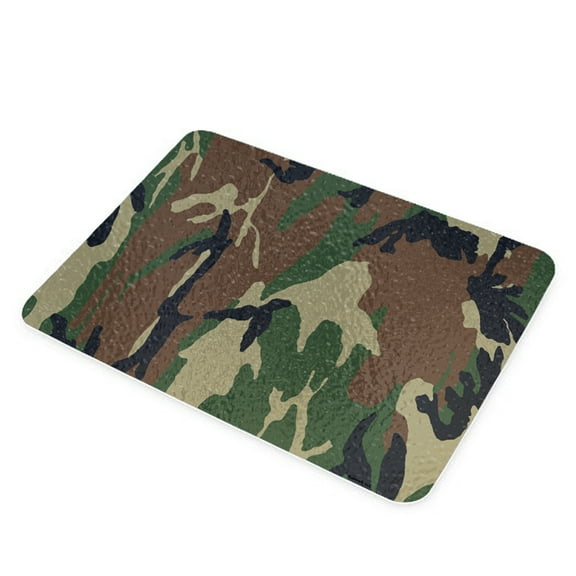 KuzmarK Glass Cheese Cutting Board 11"x7.75" - Camouflage