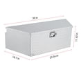 thumbnail image 2 of M optimized 39 inch Aluminum Trailer Tongue Tool Box, Waterproof Under Truck Tool Box for Pick Up Truck Bed, Heavy Duty Storage Box Truck Bed Tool Box with Lock & Keys, 2 of 7
