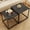 Black, variant on LENLN Coffee Table Set of 2, Modern Engineered Wood Nesting Table, Metal Frame Square Center Table Set, Side Tables, Nesting Coffee Table for Living Room, Bedroom and Small Spaces