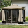thumbnail image 2 of Uforic 10'x12' Outdoor Double Roof Gazebo Patio Tent with Steel Frame, 2 of 9