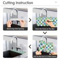 thumbnail image 5 of Yayeee Faucet Mat for Kitchen Sink 30" Diatomite Long Splash Guard Pad, Christmas Dog Paws Pattern, 2 Pack, 5 of 7