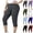 38# Gray, variant on Women's Casual Ribbed Cropped Pants High Waist Elastic Waist Capris Trendy Athleisure Bottoms Gray XXL