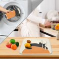 thumbnail image 3 of Yayeee Dish Drying Mat for Kitchen Counter 16" x 18" Microfiber Super Absorbent Coffee Decorative Pad, Sleeping Black Cat, 3 of 9
