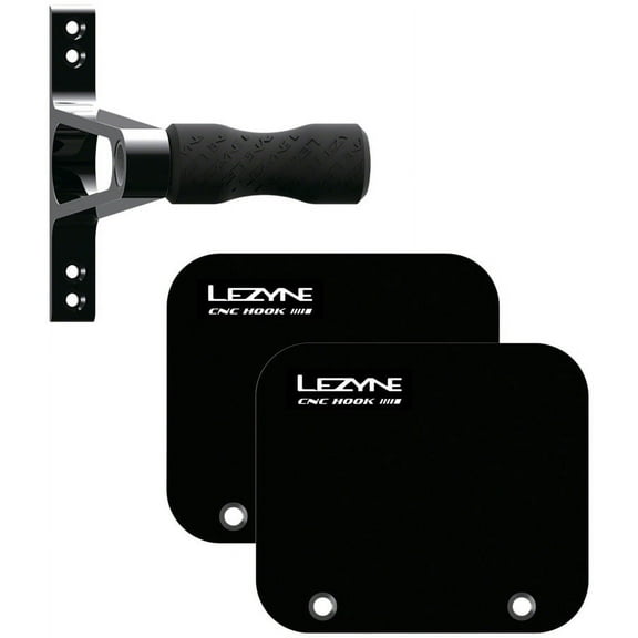 Lezyne CNC Wheel Bike Storage Hook - Alloy, Black