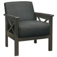 thumbnail image 1 of Lexicon Chaise d'Appoint Rembourrée en Gris Foncé, 1 of 6