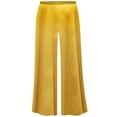 thumbnail image 1 of Plus size 0x Saffron Glow Slinky Palazzo Capri Pants, 1 of 4