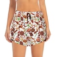 thumbnail image 4 of Lsque Cooking Bbq Printed Women's Running Shorts with Liner Pockets,Elastic Quick Dry Workout Athletic Gym Yoga Shorts,Womens High Waist Shorts-Small, 4 of 9