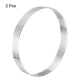 thumbnail image 3 of 2uds Inoxidable Acero Pastel Anillos para Hornear, Perforado Pastel Mousse Anillo Cocina Hornear Calor Resistente 5.9 Diámetro, 0.8 Altura, para Pastel Postre, Plata, 3 of 5