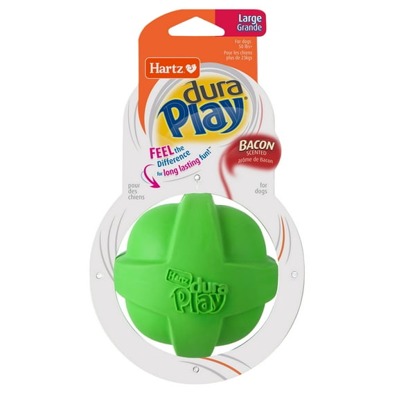 Hartz Dura Play Ball Dog Toy, Large, Color May Vary