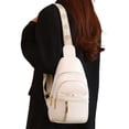 thumbnail image 3 of Spencer Womens Sling Bag Sling Crossbody Bag Daypack Lightweight Travel Hiking Fashion Chest Bag for Women, White, 3 of 10