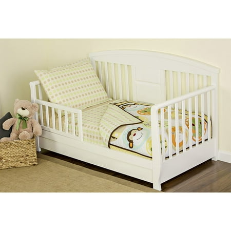 Dream On Me, Animal Kingdom 4-Piece Toddler Bedding Set, Green