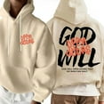thumbnail image 4 of Unisex Christian Hoodie, "God Will Open Doors" Double-Sided Hoodie with Revelation 3:7 Bible Verse, Faith-Inspired Streetwear Hooded Sweatshirt, Religious Scripture Pullover, Sizes S–5XL, 4 of 7