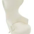 thumbnail image 5 of Pemberly Row Velvet Channel Tufted Wingback Chair in Cream Finish, 5 of 7