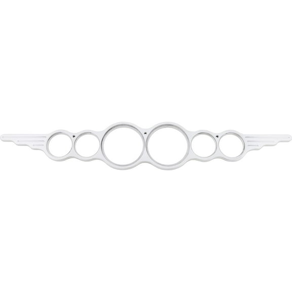 Universal Wing series 6 Gauge Dash Panel, Polished