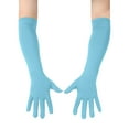 thumbnail image 4 of WTXUE Women's Long Opera Gloves Stretchy Formal Gloves Costumes Accessories Elbow Length Bridal Evening Party Gloves Light Blue One Size, 4 of 5