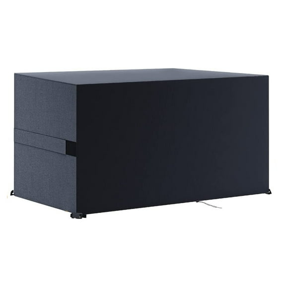 Rectangle Patio Furniture Covers, Heavy Duty 600D Waterproof Tarpaulin Set Covers for All Weathers, Windproof Buckle & Strap, UV Resistant Outdoor Furniture Protection