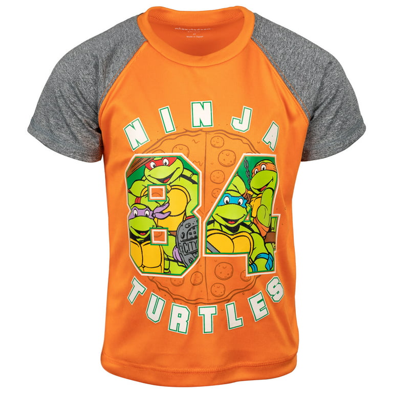 Teenage Mutant Ninja Turtles Big Boys 3 Pack Graphic T-Shirts  Orange/Black/Green 10-12