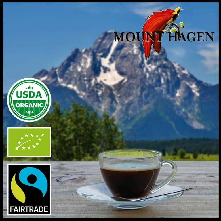Mount Hagen Instant Espresso Ground Coffee 3 Pack, Eco-friendly