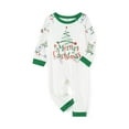 thumbnail image 3 of Elippeo Christmas Pajamas for Family Long Sleeve Tops + String Lights Print Pants Set Sleepwear, 3 of 10