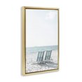 thumbnail image 4 of Stupell Industries Soothing Blue Beach Chairs Nautical & Beach Photography Gold Floater Framed Canvas Art Print Wall Art, 17 x 25, 4 of 10