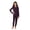 Boysenberry Purple, variant on Girls Heavyweight 2 Piece Base Layer Thermal Set