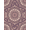 Mauve Pink, Pattern 19, variant on ODIKA Vintage Distressed Trellis Scroll Border Boho Motifs Mauve Dusty Refined Stain Resistant Low Profile for Dorm Room, Small Living Apartment