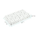 thumbnail image 5 of Kushies Change Pad Fitted Sheet with Slits for Safety Straps Flannel, Lattice Blue, 5 of 7