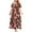 Red, variant on Pisexur Womens Dresses Summer Floral Print Maxi Dresses Wrap Square Neck Pleated Sun Dress Casual Flowy Comfort Waist Oversized Prom Dress Short Sleeve Elegant Wedding Guest Dresses XL-4XL