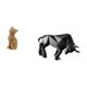thumbnail image 5 of Estatua Decorativa De Gato-toro De Resina, Figura Coleccionable, Escultura Animal Para Estantería De Entrada, Sala De Estar, Dormitorio, Recibidor, Mesa, Escritorio, Estante U Oficina., 5 of 8