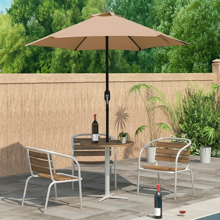 Abble 7.5 Feet Crank Market Umbrella  Multiple Colors