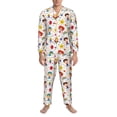 thumbnail image 3 of Balery Childrens Party Pijama para Hombre de Dos Piezas con Manga Larga, Conjunto de Dormir y Descanso Suave con Bolsillos-Large, 3 of 7