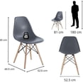 thumbnail image 3 of Set de 4 Sillas Ellen de comedor u oficina color Negro, 3 of 8