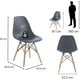 thumbnail image 3 of Set de 4 Sillas Ellen de comedor u oficina color Negro, 3 of 8